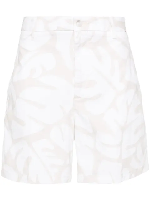 BOSS Karlos floral-print chino shorts Neutrals 50512961