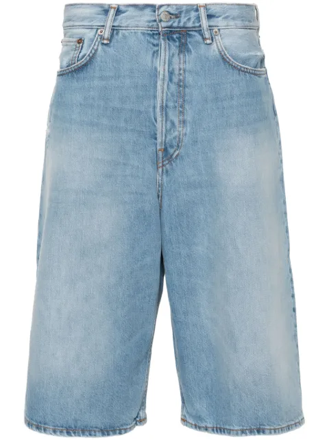 Acne Studios straight-leg denim shorts Blue BE0162