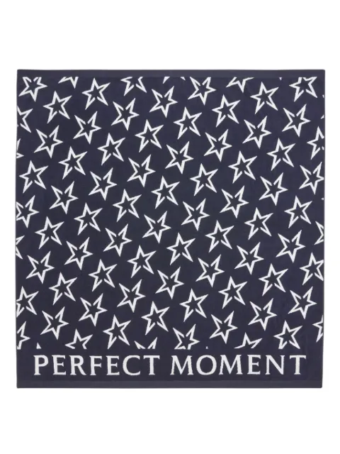 Perfect Moment star-print cotton beach towel Blue U80001912265
