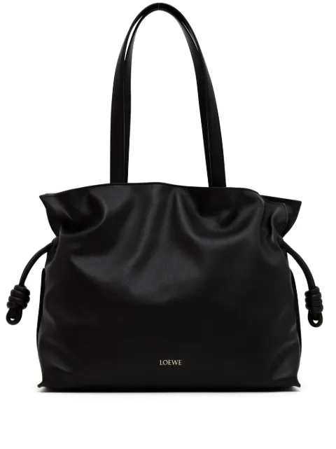 LOEWE large Flamenco shoulder bag Black A411FL1X18