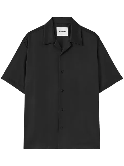 Jil Sander short-sleeve notched-collar shirt Black J22DL0112J65112