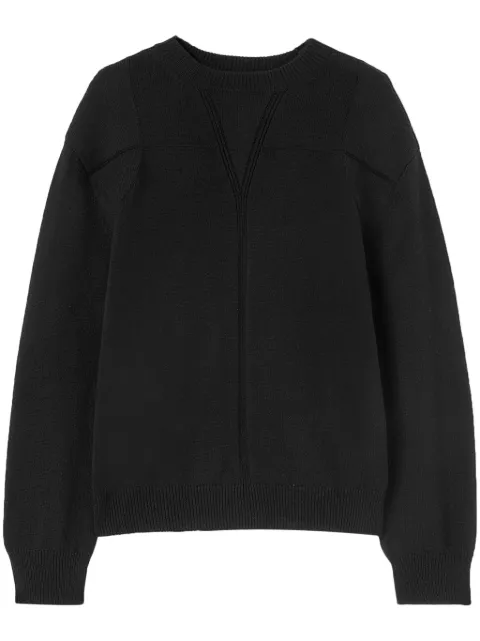 Jil Sander round-neck wool-blend jumper Black J22GP0212J14711
