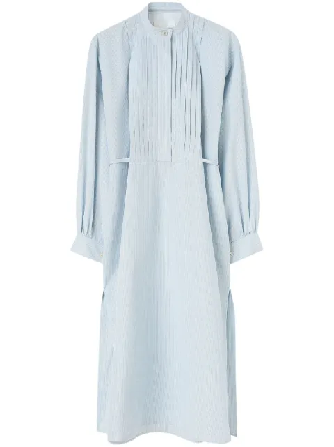Jil Sander long-sleeve cotton midi dress White J04CT0108J45178