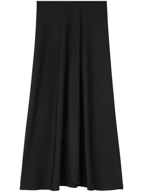 Jil Sander flared midi skirt Black J04MA0103J65016