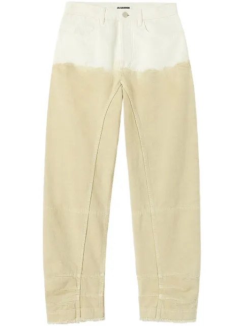 Jil Sander two-tone wide-leg jeans Neutrals J01KA0161J46463