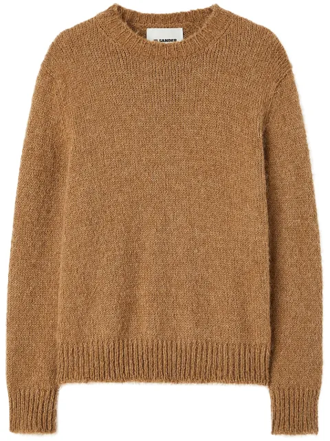 Jil Sander crew-neck wool jumper Brown J02GP0189J14628