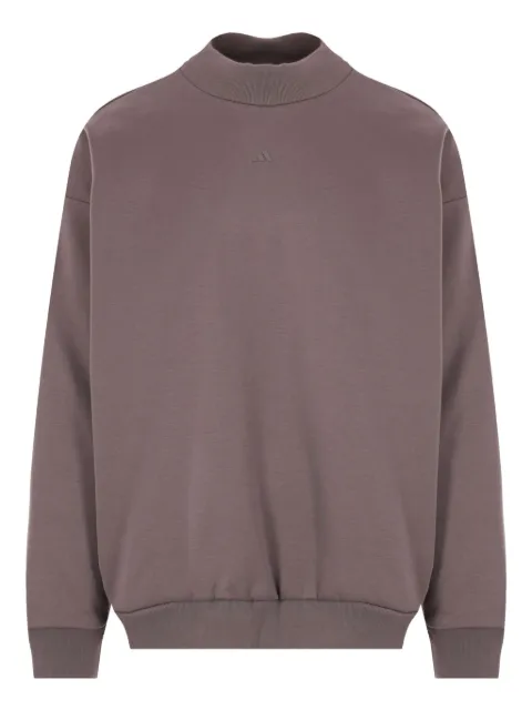 adidas basketball-logo printed sweatshirt Brown IX1966
