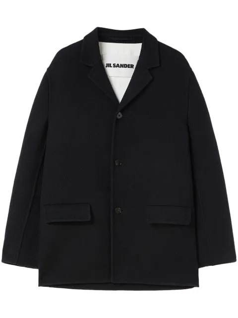 Jil Sander deconstructed wool jacket Black J23BN0109J40020