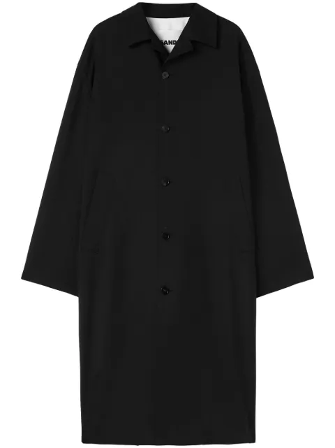 Jil Sander buttoned wool coat Black J23AA0102J40159
