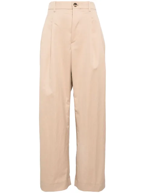 WARDROBE.NYC wide-leg tailored trousers Brown W2111R16