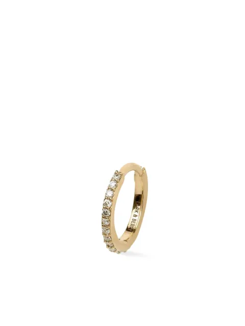 Lark & Berry 14kt yellow gold large Modernist diamond hoop Gold LBDJ09210