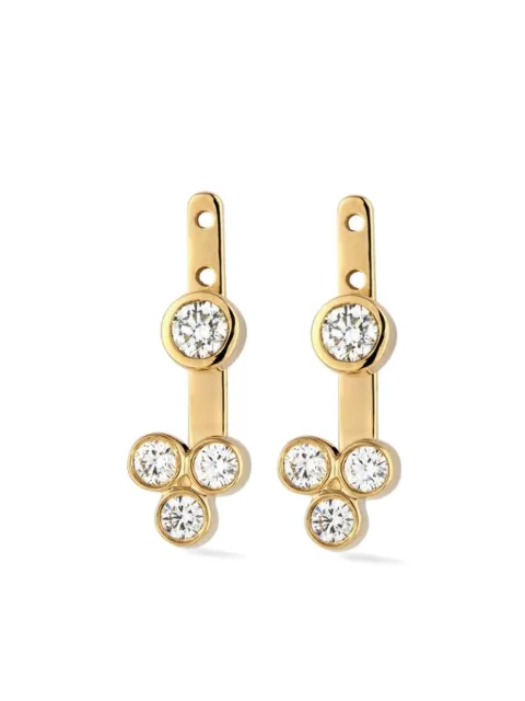 Lark & Berry 14kt yellow gold Trinity diamond earrings Gold LBSF027