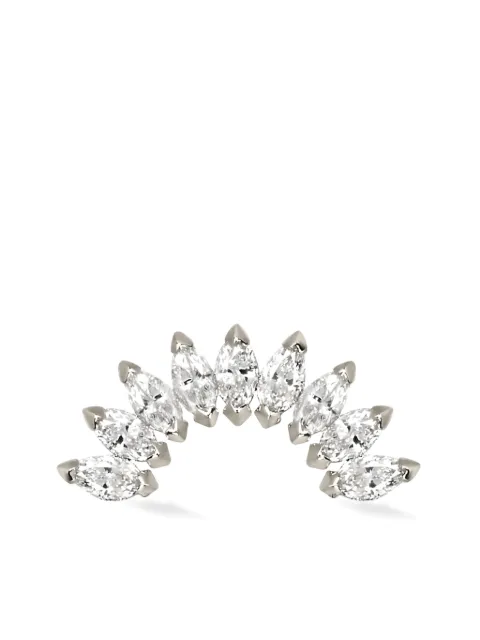 Lark & Berry 14kt white gold Stately diamond earring Silver LBP2302