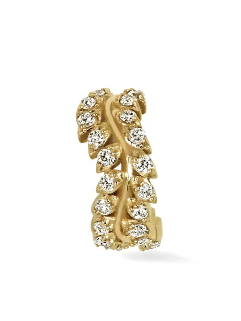 Lark & Berry 14kt yellow gold Whispering Vine diamond hoop Gold LBP2325