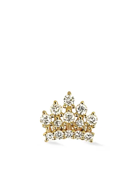 Lark & Berry 14kt yellow gold Royal Crown diamond stud earring Gold LBP2322