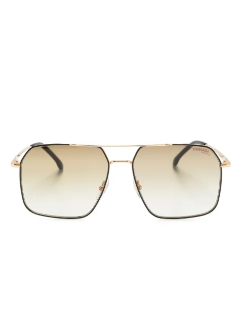 Carrera polished pilot-frame sunglasses Black CARRERA333S