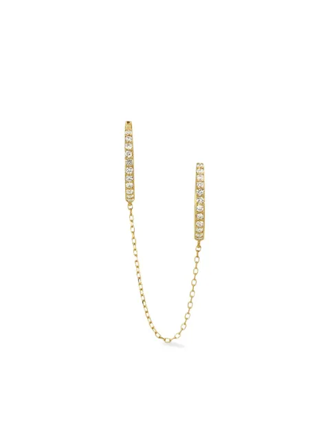 Lark & Berry 14kt yellow gold Duo diamond hoop earrings Gold LBPGEJL0204DAG
