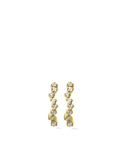 Lark & Berry 14kt yellow gold Night Wanderer diamond hoop earrings Gold LBSN1222E1