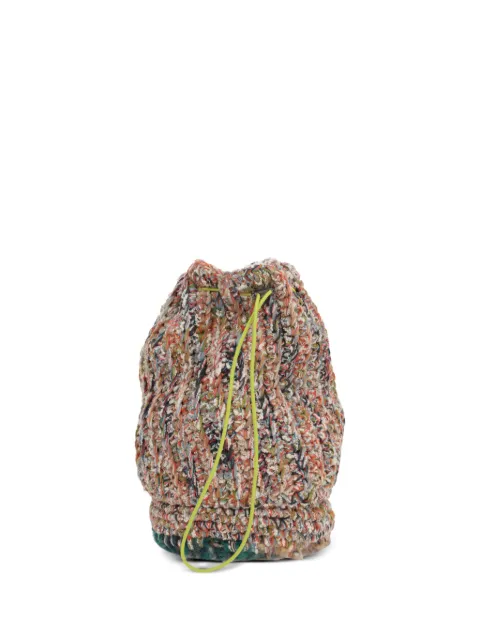 VITELLI Chunky-knitted shoulder bag Orange VIT055
