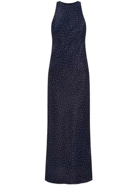 12 STOREEZ polka-dot midi dress Blue 128162