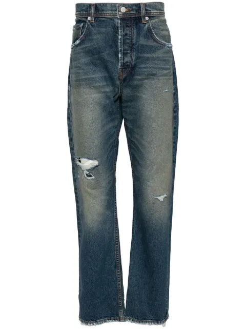 Enfants Riches Déprimés distressed washed T-shirt Blue 050363
