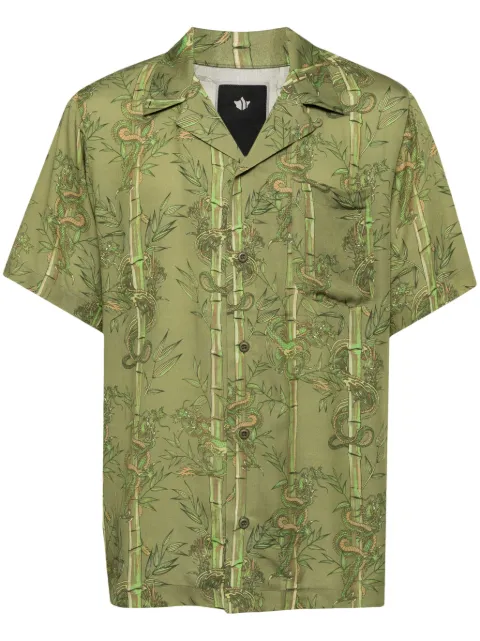 Maharishi Dragon Bamboo shirt Green 5122DRAGONBAMBOOOLV