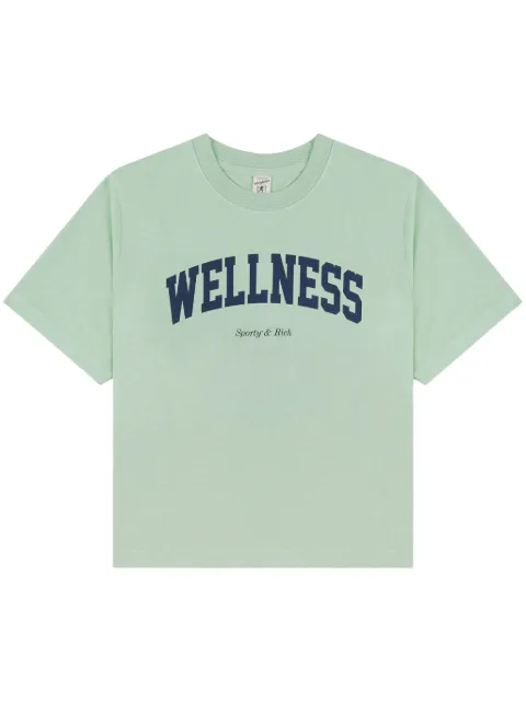 Sporty & Rich Wellness Ivy cotton T-shirt Green TO046S410WT