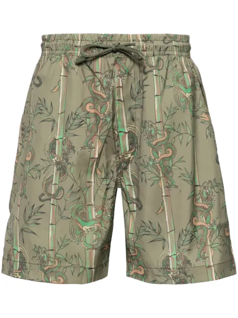 Maharishi Dragon Bamboo swim shorts Green 1272DRAGONBAMBOOOLV