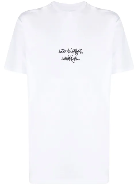 Maharishi Distorted Dragon cotton T-shirt White 1256DISTORTEDDRAGONWHT