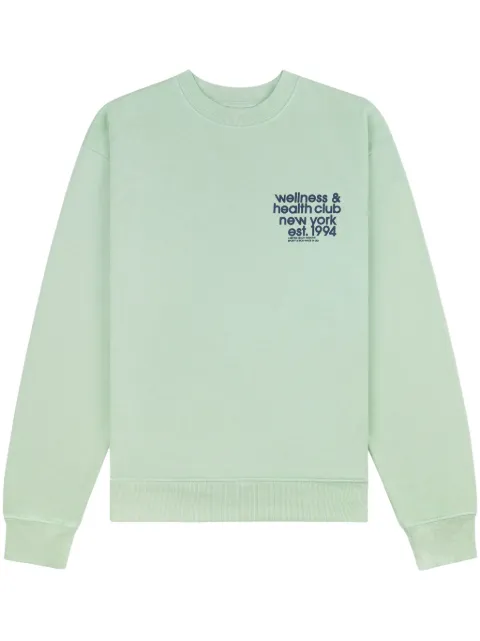 Sporty & Rich USA Health Club crew-neck sweatshirt Green WS067S410UT