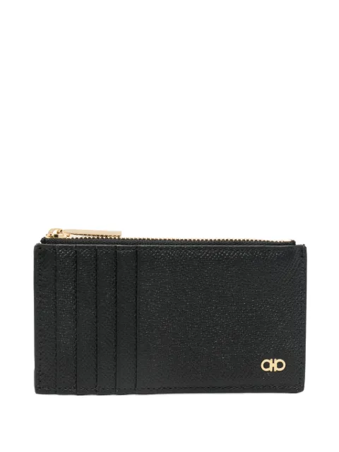 Ferragamo Gancini leather cardholder Black 775663