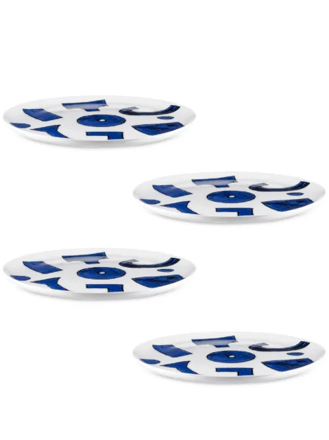 Alessi x Naoto Fukasawa Itsumo dinner plates (set of four) White NF081X4