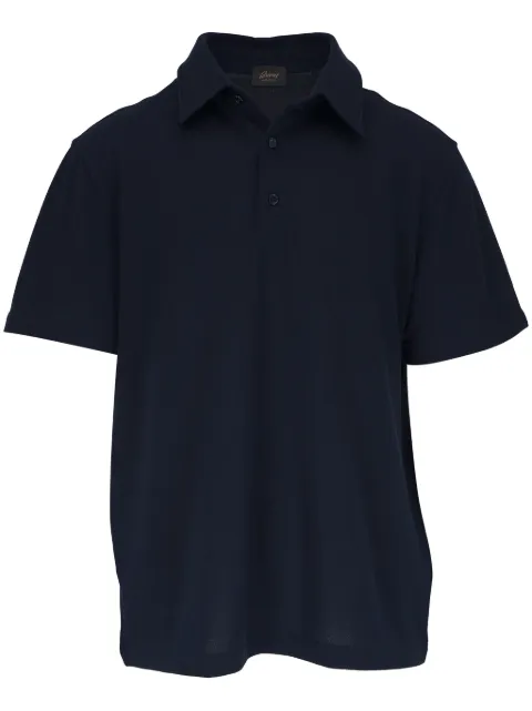 Brioni classic short-sleeved polo shirt Blue PA6274100NAVY