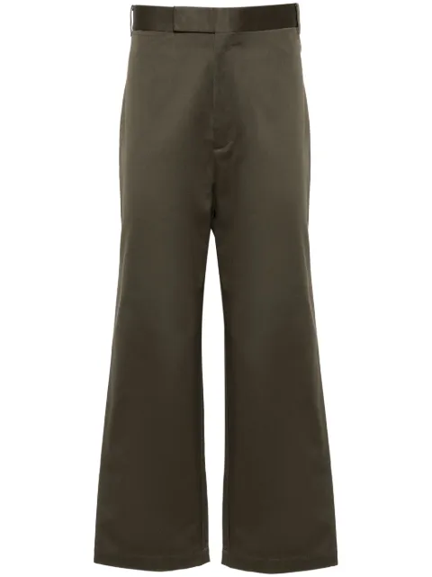 Thom Browne RWB-stripe straight-leg trousers Green MTU320UF0576