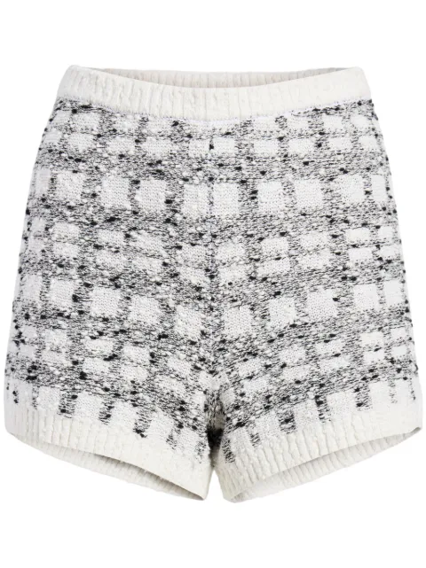 Cinq A Sept Adalee bouclé shorts White ZK9348184Z