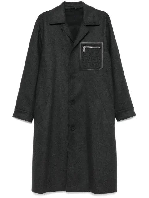 FENDI felted coat Grey FF0822APOA