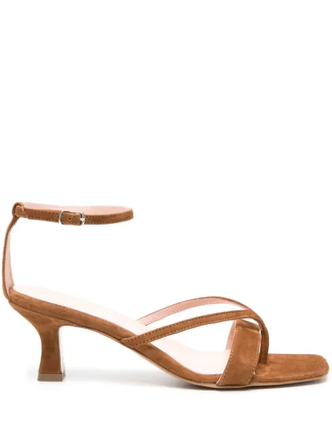 Anna F. 3269 suede sandals Brown 3269