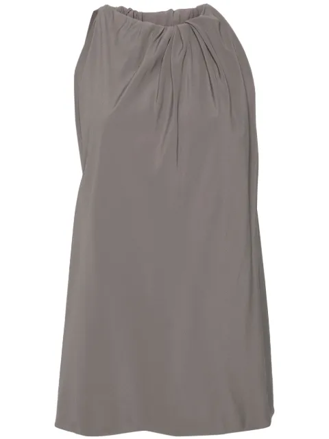Rick Owens gathered crepe tank top Grey RP01D2133CC