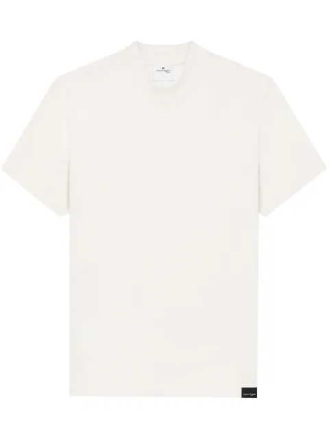 Courrèges Volcano logo-appliqué cotton T-shirt White 324JTS141JS0107