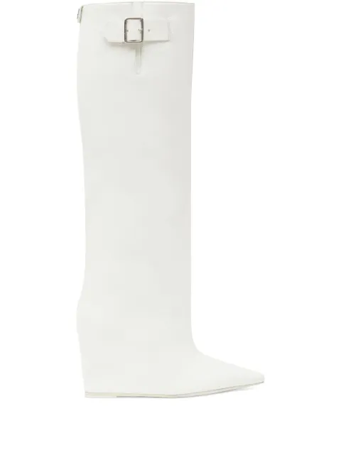 Courrèges Astro leather boots White 324SBT035CR0017