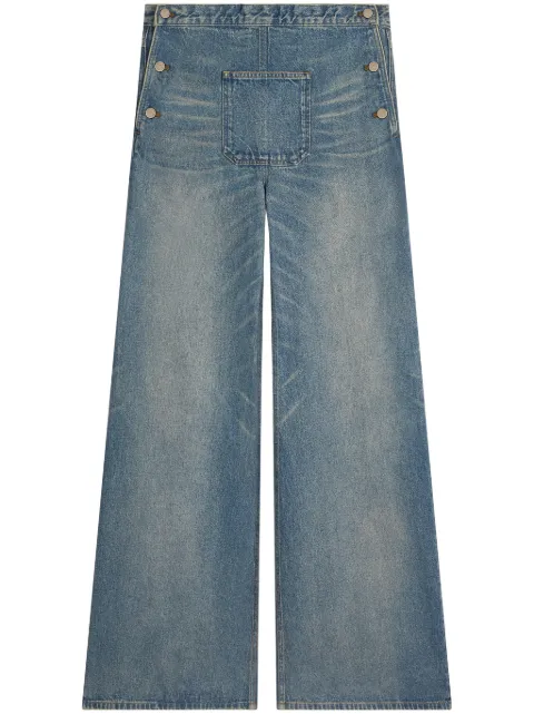 Courrèges mid-rise wide-leg jeans Blue 324DPA238DE0033