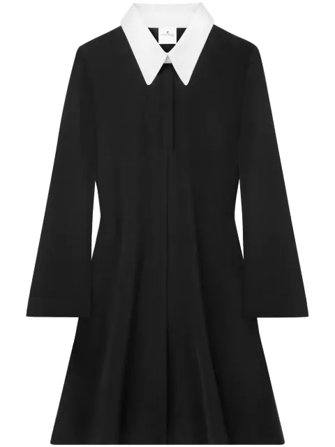 Courrèges polo tailoring mini dress Black 324CRO431PL0159