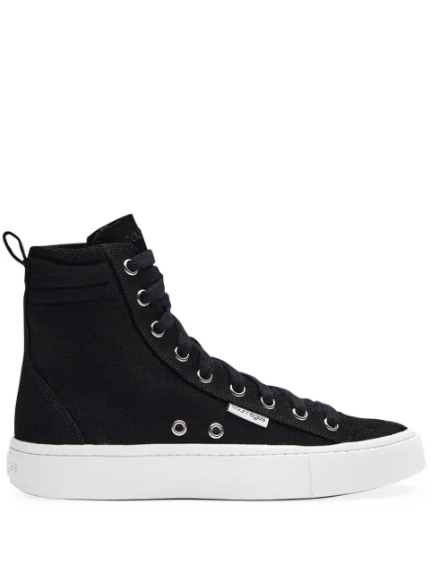 Courrèges Canvas 01 hi-top sneakers Black VESSSN014CO0105