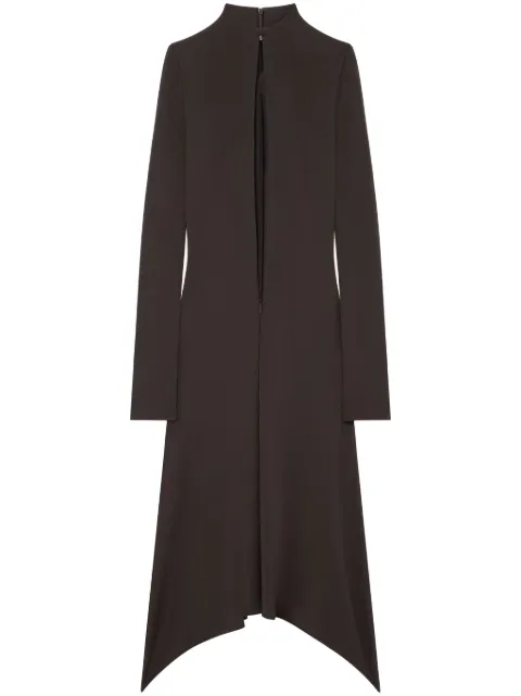 Courrèges Volcano jersey midi dress Brown 324JRO434JS0145
