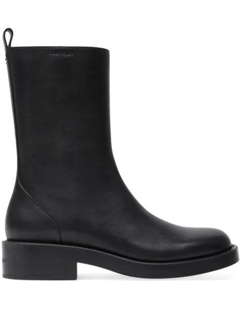 Courrèges Rider leather boots Black VESSAB012CR0068