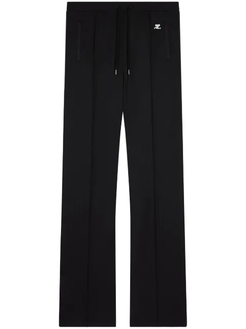 Courrèges straight-leg track pants Black VESJPA164JS0142