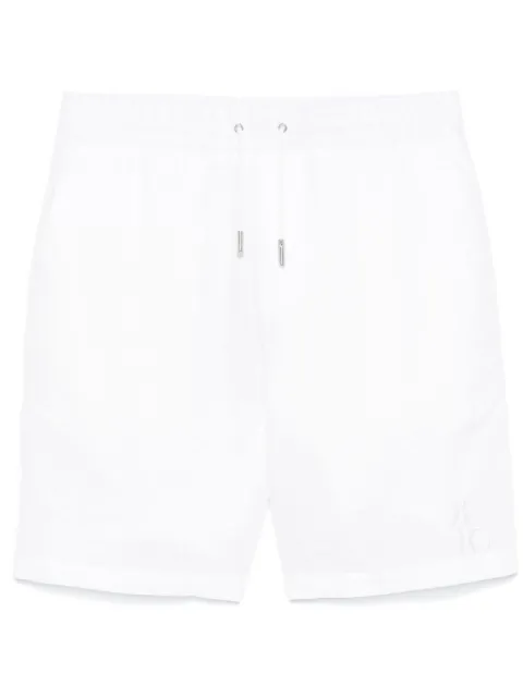Billionaire logo-embroidered shorts White IADCMRT1347BTE048N