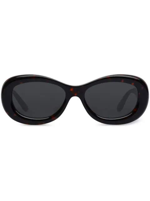 Courrèges Reve oval sunglasses Brown 322ALU003AC0006