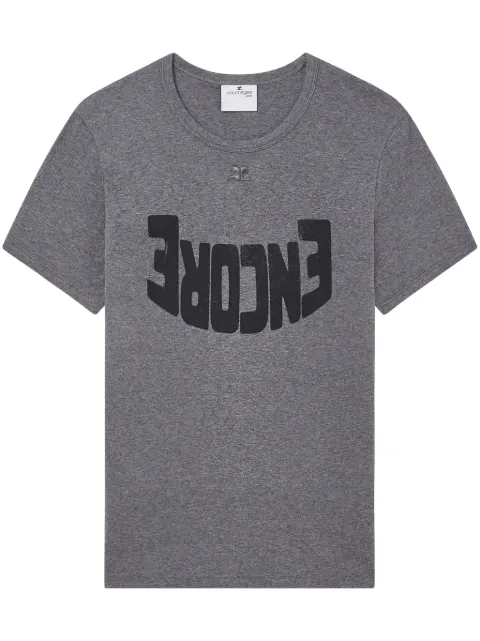 Courrèges Encore cotton T-shirt Grey 324JTS020JS0168