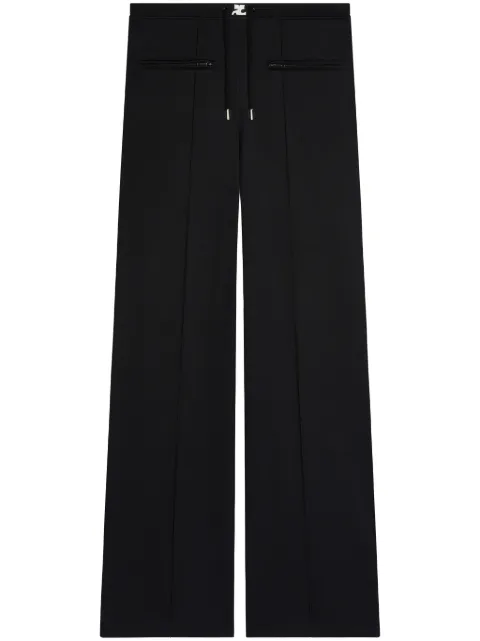 Courrèges tracksuit interlock low-rise baggy pants Black VESJPA204JS0142